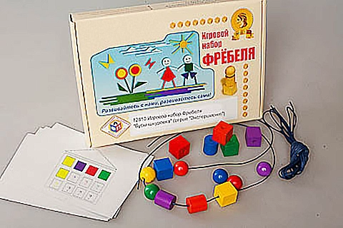 Набор Фребеля "Бусы-шнуровка" (серия "Эксперимент")